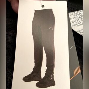 NWOT MENS SIZE XL HEAD CLASSIC FIT FULL AND LOOSE PERFORMANCE PANTS IN BLACK